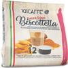101CAFFE' Biscottella | Confezione da 12 capsule compatibili con macchine Lavazza A Modo Mio