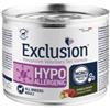 Generico Exclusion Hypoallergenic all breeds per cani adulti di tutte le taglie, gusto CAVALLO e PATATE, ipoallergenico | 6 scatolette da 200 grammi l'una.