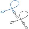SGSCFG 2 Pezzi di Cinture per Cinture per Corda per La Corda per Animali Domestici, Guinzaglio per Animali Domestici, Linea Escursionistica Anti-Morso, Esterno Esterno (Nero E Blu).