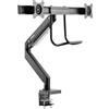 SpeaKa Professional SP-MM-820 Supporto da tavolo per monitor a 2 vie 43,2 cm (17) - 81,3 cm (32) Docking station integrata, tecnologia a pressione di gas, inclinabile, girevole (SP-10506480)
