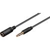 Goobay 500x Goobay 62476 Cavo di prolunga per cuffie e audio AUX, 4 pin 3,5 mm slim, CU, 0,5 m, nero - Jack 3,5 mm (4 pin, stereo) > Jack 3,5 mm (4 pin, stereo)