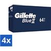 Gillette Rasoio usa e getta Gillette Blue 2 - resistente e confortevole - 64 lamette - confezione valore - 4 pezzi