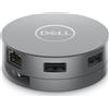 DELL Adattatore multiporta USB-C 6 in 1 - DA305 - Cablato - USB 3.2 Gen 2 (3.1 Gen 2) Type-C - 10,100,1000 Mbps - S
