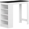 Symbiosis Aravis Tavolo da bar, bianco e nero 115x50x102,7 cm