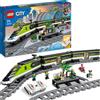 LEGO City Treno Passeggeri Espresso, Locomotiva Giocattolo Telecomandata con Luc