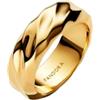 Pandora 163886C00 - Anello largo da donna, ondulato, colore: oro 163886C0, 56/17,8, Argento sterling, Nessuna pietra preziosa
