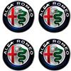 Alfa Romeo 21865 Adesivi 3D Ufficiali Logo Diametro 9 mm, 4 Pezzi