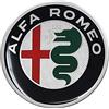 Alfa Romeo 21870 Adesivo 3D Ufficiale Logo, Diam. 45 mm, Multicolore