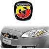 Abarth Adesivo Abarth 3D Logo Scudetto Ufficiale per Fiat Bravo, Anteriore, 75 x 69 mm