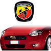 Abarth Adesivo 3D Logo Scudetto Ufficiale per Fiat Grande Punto, Anteriore, 60 x 65 mm, Rosso (21558A)