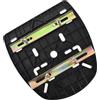 ELEOUTI Piastra Base per Bauletto Moto, Supporto Posteriore in Pp e Lega, Design Ispessito, Strisce Antishock, Viti di Fissaggio