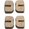 Baceyong Pastiglie freno(Senza perno di bloccaggio), pastiglie freno per moto da cross senza amianto, adatte per mini moto da cross a 2 tempi da 47 cc e 49 cc, con spessore di 6 mm/0,23, 4PCS