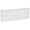 Nicoll Griglia rettangolare con chiusura rettangolare/extra piatta/bianca/senza zanzariera in PVC PB151