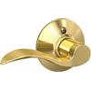 Schlage F170ACC605RH - Leva per ciuccio per mano destra, in ottone brillante
