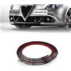 4R Quattroerre.it Quattroerre 19986 Profilo Cromato Adesivo per Dam Paraurti Anteriore Alfa Giulietta con Biadesivo 3M