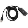 ASHATA Adattatore USB per scheda audio da USB a jack da 3,5 mm, adattatore per scheda audio da USB a jack da 3,5 mm, adattatore con jack per cuffie e microfono per Cloud II