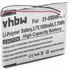 vhbw batteria sostituisce Garmin 361-00046-00, 361-00046-07 per navigatore GPS (1000mAh, 3,7V, Li-Poly)