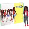 Mattel Creatable World- Kit Deluxe con Bambola Afroamericana, 6 Outfit, 3 Paia di Scarpe e Accessori, Giocattolo per Bambini 6+ Anni, GGG54