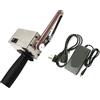 LLOOPK Levigatrice elettrica, 130W Elettrico Palmare Levigatrice Cintura Levigatura Rettifica Macchina di Lucidatura Nastri Abrasivi Smerigliatrice FAI DA TE Cutter Bordi(795)