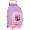 safta K-POP Demon Hunters - ICONIC - Zaino grande con ruote, compatto, rimovibile, ideale per bambini di diverse età, comodo e versatile, resistenza, 33 x 22 x 45 cm