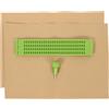 PENIKOKO Kit Scrittura Braille in Plastica Leggero Verde Tavoletta 27 Linee e 30 Celle, Penna Punteruolo Inclusa, Facile da Usare e Flessibile per Non Vedenti