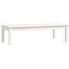 hliofuir Tavolino da salotto bianco, 110 x 50 x 30 cm, in legno massiccio di pino, elegante tavolo da soggiorno dal design minimalista, robusto tavolino per salotto e soggiorno