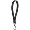 HOODANCOS Cinturino da Polso per Borsa in Pelle Sintetica, Cinghia Sostitutiva Leggera, Design Classico Nero, per Borselli e Pochette