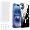 EVETANE Cover iPhone 16 Plus e 2 schermi di protezione - TPU - Trasparente - refurbished