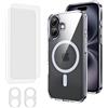 EVETANE Cover iPhone 16 e 2 schermi di protezione - TPU - Trasparente - refurbished