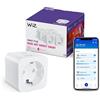 WiZ Wi-Fi Smart Plug, Tipo F, 230 V, 50 Hz, Installazione Facile, Certificazione Matter, Controlli Connessi, Comandi Vocali, Funziona con Alexa, Google Home e Apple Home, Confezione da 4