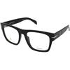 David Beckham DB 7020/BOLD 807 | Occhiali da Vista Graduati | Prova Online | Plastica | Quadrati | Nero | Adrialenti
