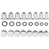 Vankula Kit dilatatore orecchio 1-25 mm 0,5 mm Spalmare ear stretching set singolo flare plug tunnel lotto in acciaio inox lobo orecchio piercing estensione gioielli per donne uomini, Metallo