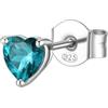 Brosway Mono Orecchino Donna Brosway Fancy FAG10 in argento 925 cristallo aqua green