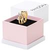 PANDORA Anello da donna con fiocco scintillante, colore oro 163511C01, 54/17,2, Argento sterling, Zirconia cubica