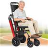 HZWJD Sedia A Rotelle Pieghevole Portatile Per Scale,Sedia A Rotelle Cingolata Per Salire Le Scale,Montascale Elettrico,Telaio Con Un Peso Di Soli 19 Kg,Include Batteria Da 13 Ah black