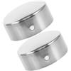 KOMBIUDA 2 Tappi Terminali in Acciaio Inox per Corrimano Protezione per Foro Rotondo Accessori per Ringhiera in Legno Tappi Metallici per Tubo Copri Estremità Durevoli per Scale