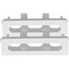 PENIKOKO Foro Copertura Elegante Troppo Pieno Lavandino Bagno in Anello Rettangolare 2 Pezzi per Lavabo Cucina e Bagno