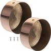 Hemobllo Terminali per Corrimano per Scale Diametro 50 MM 2 Pezzi Copri Tappi in Legno per Corridoi e Scale Interne