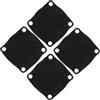 SHINEOFI Guarnizioni in Gomma Nere Set da 4 per Compressore D'aria Pad per Interruttore Pressione Facile Installazione e Compatibilità Precisa per Uso Industriale