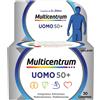Haleon Italy Multicentrum Uomo 50+ | Integratore Multivitaminico | 30 Compresse