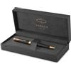 Parker Sonnet penna a sfera laccatura di colore nero opaco con finiture in oro