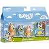 Rocco Giocattoli | Bluey Action Figure Let'S Play Chef - 4 Personaggi Family