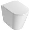 CERAMICA GLOBO Wc Forty3 Globo Filomuro 55x36 Senza Brida Cleanstorm Bianco Lucido - Cod. Articolo: FN001BI