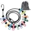 YuYueWeiXiao Stendibiancheria portatile da viaggio, retrattile, per esterni, con 12 clip e 13 fibbie di posizionamento, per viaggi, vacanze, attività all'aperto, campeggio (180-360 cm)