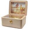 falado Carillon musicale personalizzato con la tua foto, carillon in legno naturale con melodia You are my sunshine (legno d'acero)
