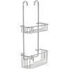 TATAY Mensola Doccia 28x15,5x56 cm Senza Fori Alluminio Design Moderno