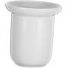 MUCKLILY Spazzolone Wc in Ceramica Finitura Opaca, Design Ergonomico e Impugnatura Confortevole, Porta Spazzolino per Pulizia Water per Case e Luoghi Pubblici