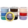 Silk Clay Creativ - Pasta per modellaggio Silk Clay Basic 1 (I) , colori assortiti, 10 x 40 g