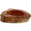 FOMIYES Posacenere in Legno Fatto a Mano Irregolare Decorativo posacenere Esterno portacenere Contenitore Decorazione per la casa per Gli Amanti del, Fumatori Uomo