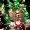Meleager Luci natalizie, 2m 20 LED Babbo Natale decorazioni natalizie lucine, lucine natalizie a tema natalizio a LED per albero di Natale, camera da letto, festa, balcone